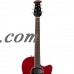 Ovation Celebrity Standard CS28-RR Super Shallow Acoustic-Electric Guitar (Ruby Red Finish) with ChromaCast Accessories   556363696